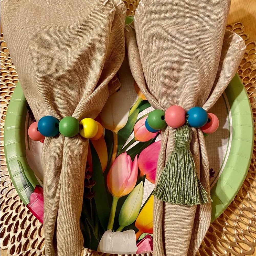 Napkin Rings, HANDMADE, Brand New - Picture 2 of 3